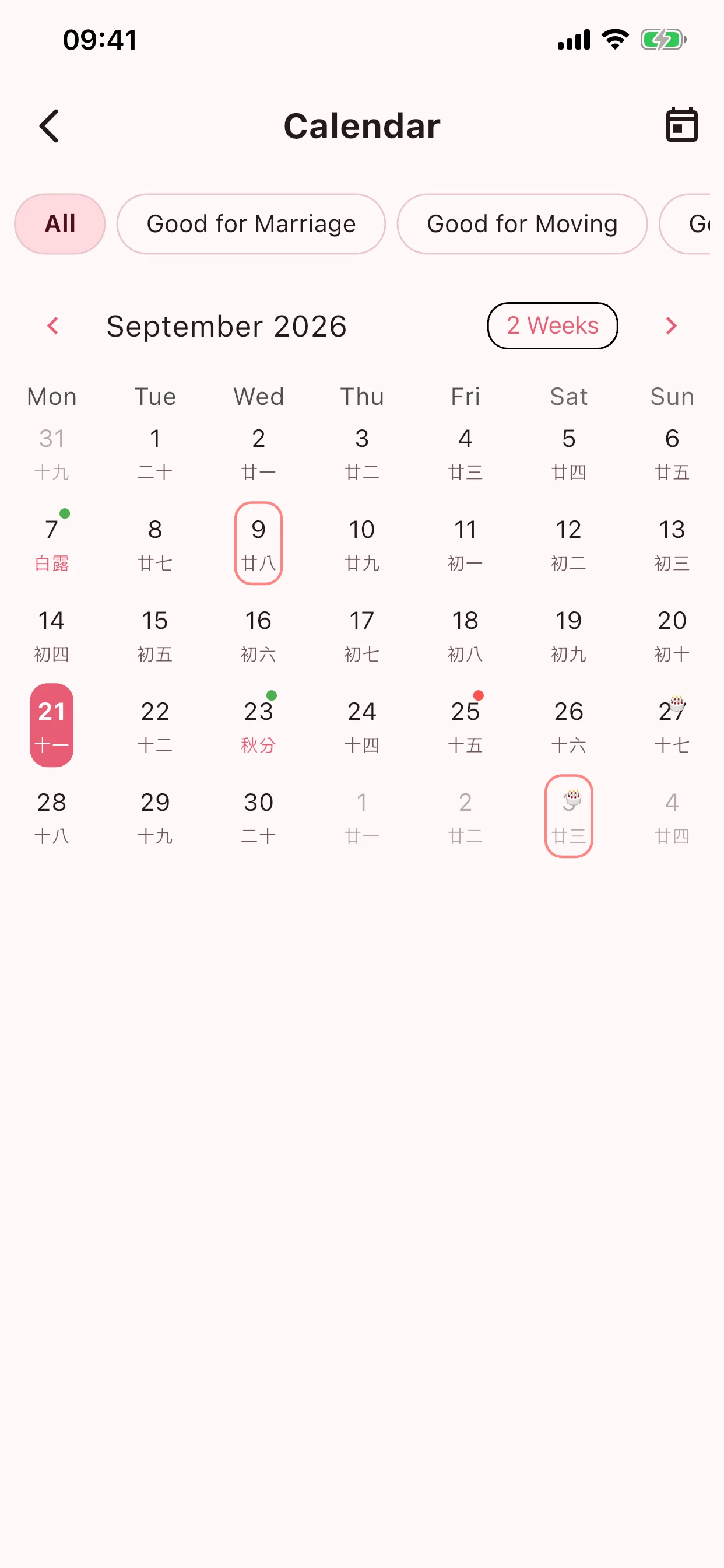 Almanac, day-picking and zodiac fortune