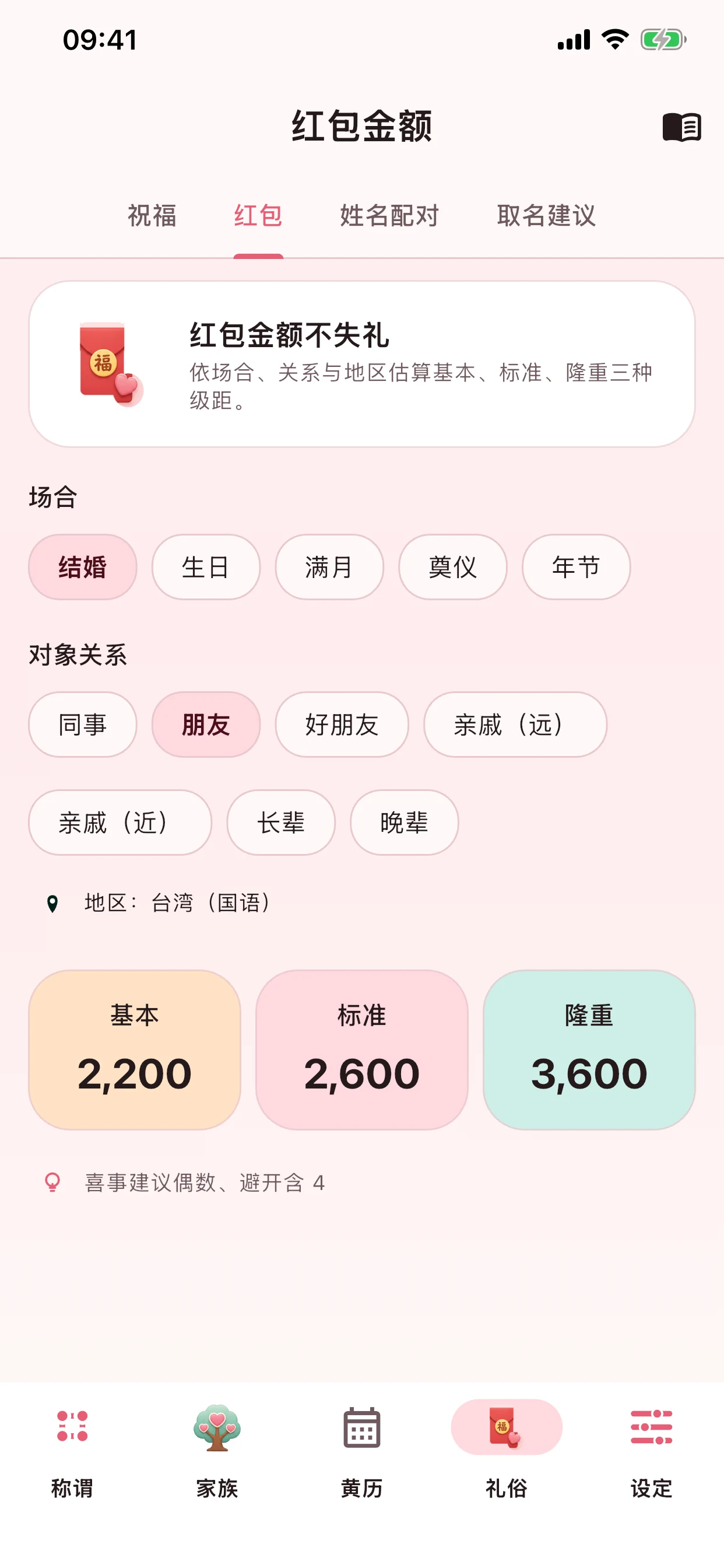 红包、祝福与姓名配对